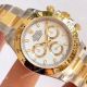 1-1 Best Clone Rolex Daytona Two Tone White Dial Watch Noob Factory 904L 4130 Movement (3)_th.jpg